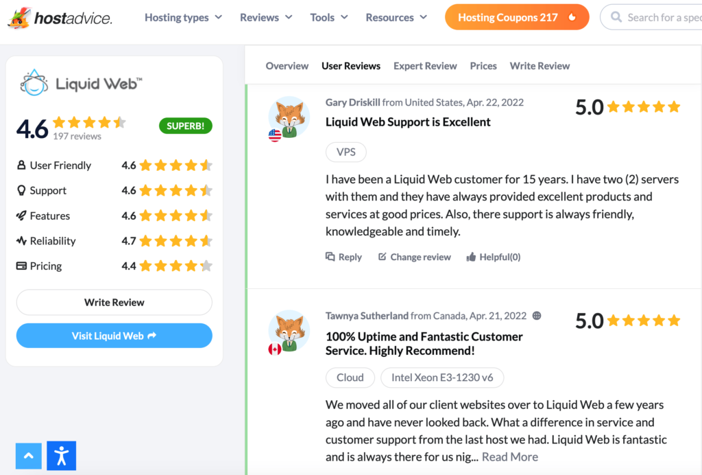 liquidweb review