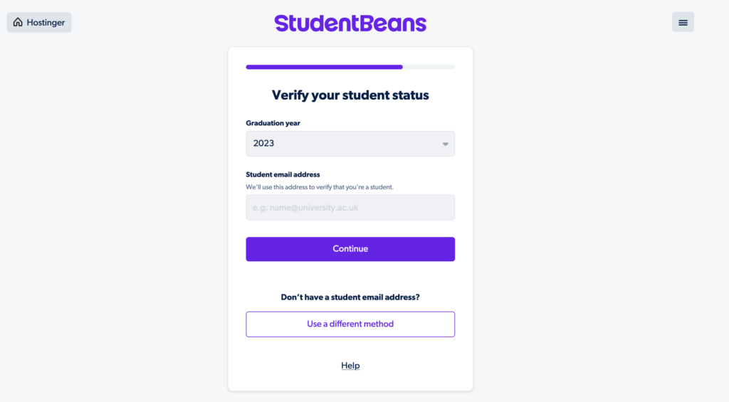 Verify your students status.