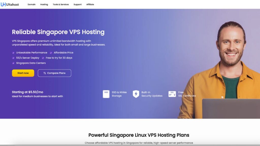 ultahost Singapore VPS Hosting