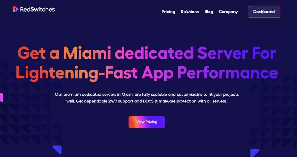 RedSwitches Miami Dedicated Servers